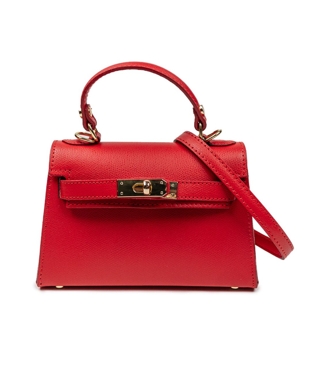 Borsa - Mini Cloud Rosso - Vera Pelle